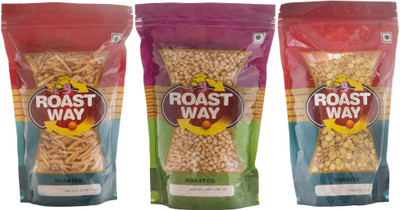 

Roast Way Aloo Laccha & Jwar Masala & Malai Jor Garam Roasted Namkeen Combo(3)