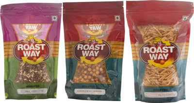 

Roast Way Aloo Laccha & Beej Masoor & Chana Hing Jeera Roasted Namkeen Combo(3)