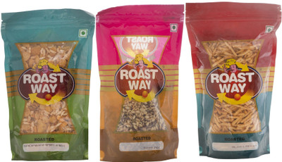 

Roast Way Aloo Laccha & Sadabahar Mix & Seed Mix Roasted Namkeen Combo(3)