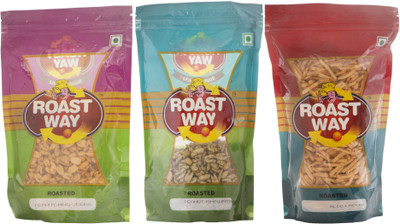

Roast Way Aloo Laccha & Peanut Hing Jeera & Peanut Nimbu Podina Roasted Namkeen Combo(3)