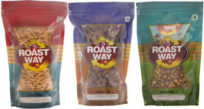 

Roast Way Aloo Laccha & Chana Nimbu Podina & Choco Flakes Roasted Namkeen Combo(3)