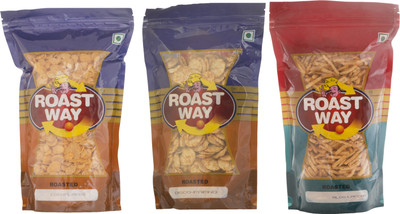 

Roast Way Aloo Laccha & Corn Flakes & Disco Papad Roasted Namkeen Combo(3)