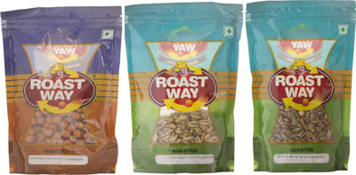 

Roast Way Peanut Nimbu Podina & Pumpkin Seed & Rudraksh Gur Chana Roasted Namkeen Combo(3)