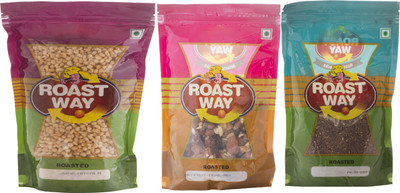 

Roast Way Dry Fruit Trail Mix & Flax Seed & Jwar Masala Roasted Namkeen Combo(3)