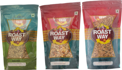 

Roast Way Moong Jor Garam & Navratan Mix & Oats N Alsi Mix Roasted Namkeen Combo(3)