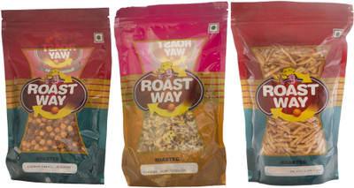 

Roast Way Aloo Laccha & Chana Hing Jeera & Chana Jor Garam Roasted Namkeen Combo(3)