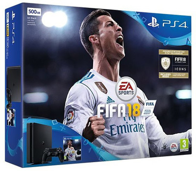 

Sony Ps4 500GB GB with Fifa 18(Black)