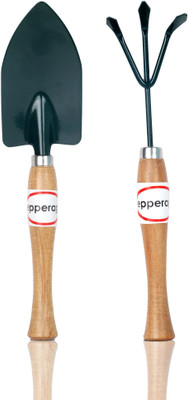 

Pepper Agro Wooden Handle Trowel Cultivator 2 Piece Kit Garden Tool Kit(2 Tools)