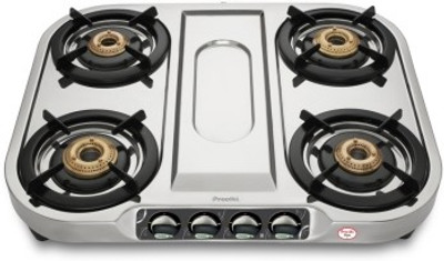 

Preethi Stainless Steel Manual Gas Stove(4 Burners)