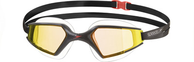 

Speedo Unisex - Adult Aquapulse Max Mirror 2 Swimming Goggles(Black), Black;orangegold