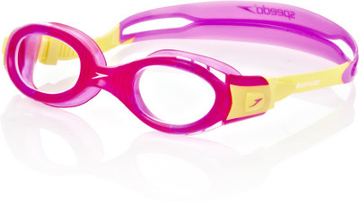 

Speedo Unisex Futura Biofuse Junior Swimming Goggles(Pink), Pink/yellow