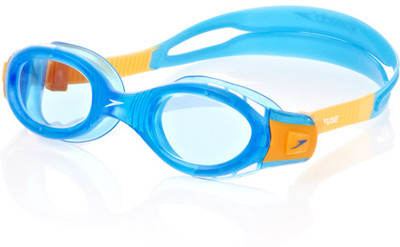 

Speedo Unisex Futura Biofuse Junior Swimming Goggles(Blue), Blue/yellow