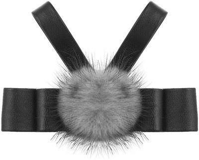 

Fayon Chic Stylish Grey Beanie Black Imitation Hair Clip(Grey)