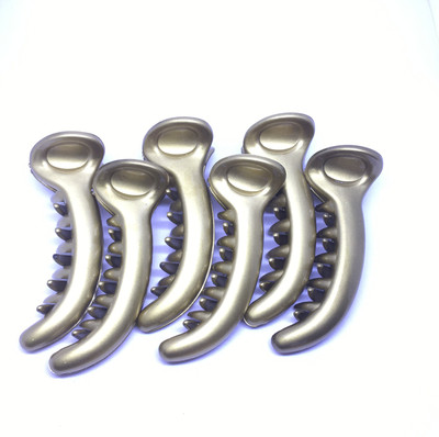 

M K Designs Golden Hair Clutcher - Set Of 6 Hair Clip, Hair Claw(Gold)