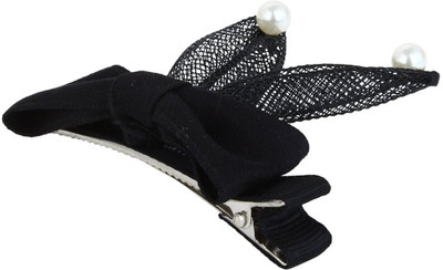 

Fayon Fashion Statement Black Bunny With Pearl Hair Clip(Black)