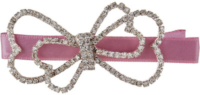 

Fayon Chic Stylish Light Clipk Clip With Crystal Butterfly Hair Clip(Pink)