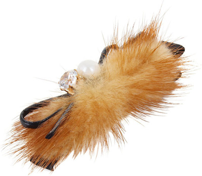 

Fayon Fashion Statement Brown Beanie Black Bunny Hair Clip(Brown)