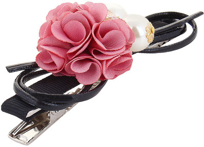 

Fayon Party Style Diva Clipk Peony Flower Hair Clip(Pink)