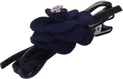 

Fayon Chic Stylish Black Clip With Blue Rose Hair Clip(Blue)