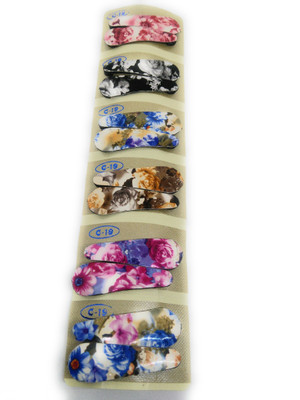 

khubsurat Tic-Tac Hair Clips for Girls & Women. Set of 6 Pairs Different Colors Tic Tac Clip(Multicolor)
