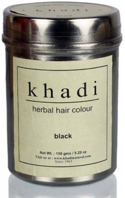 

Khadi Natural BLACK HENNA 150GM Hair Color(Black)