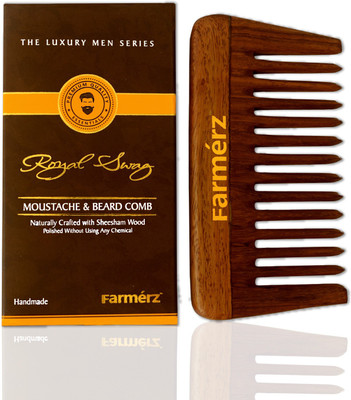 

Farmérz Farmérz Moustache & Beard Comb (Natural)- The Royal Swag Series