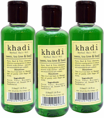 

Vagad's Khadi neem,tea tree & basil Hair Oil(210 ml)