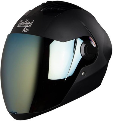 Steelbird AIR SBA-2-Matt Motorbike Helmet  (Black)