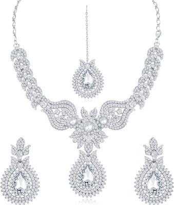 Sukkhi Alloy Gold-plated Silver Jewellery Set(Pack of 1)