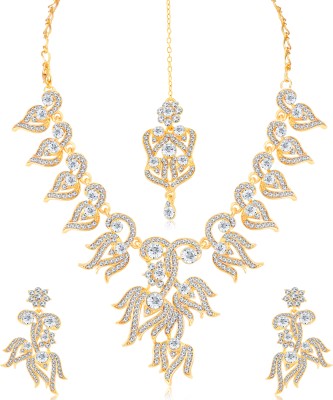 Sukkhi Alloy Gold-plated Gold Jewellery Set(Pack of 1)