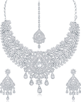 Sukkhi Alloy Gold-plated Silver Jewellery Set(Pack of 1)