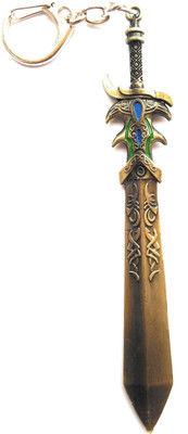 

HatsOff Stylish League of Legends Golden Sword Design Key chain Also use as Home or Car Decorative Key Chain