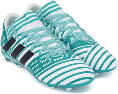

ADIDAS Boys Lace Football Shoes(White, Ftwwht/legink/eneblu