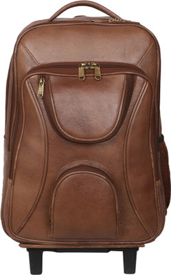 

C Comfort 15 inch Trolley Laptop Strolley Bag(Brown), Light brown
