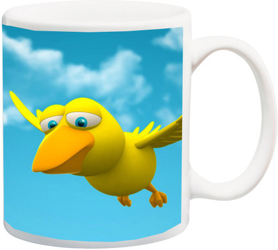

Stylotrendz Flying Bird in Blue Sky Print Ceramic Mug(325 ml), White