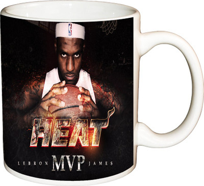 

ShopBuzz heat MVP Printed Coffee Ceramic Mug(350 ml), Multicolor