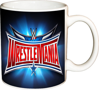

ShopBuzz Wrestlemania Printed Coffee Ceramic Mug(350 ml), Multicolor