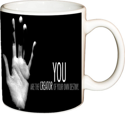 

ShopBuzz You Are The creator Printed Coffee Ceramic Mug(350 ml), Multicolor
