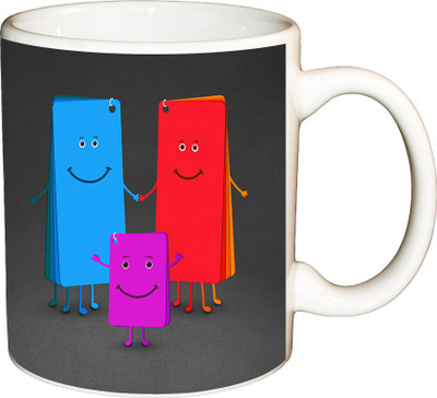 

ShopBuzz Smile Calander Printed Coffee Ceramic Mug(350 ml), Multicolor