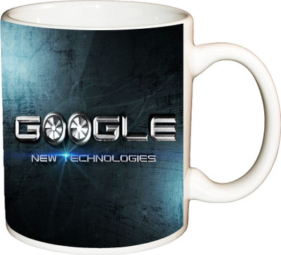 

ShopBuzz Google New Technology Printed Coffee Ceramic Mug(350 ml), Multicolor