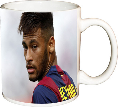 

ShopBuzz Neymar Printed Coffee Ceramic Mug(350 ml), Multicolor