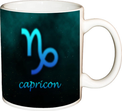 

ShopBuzz Zodiac Capricon Printed Coffee Ceramic Mug(350 ml), Multicolor