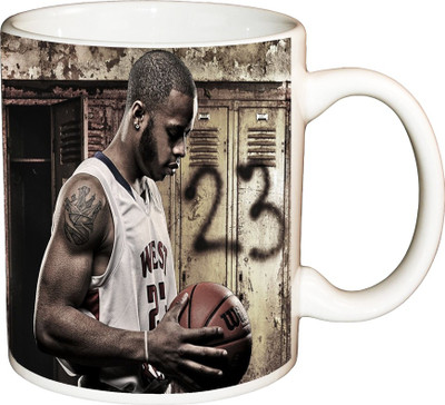 

ShopBuzz West 23 Football Printed Coffee Ceramic Mug(350 ml), Multicolor
