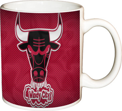 

ShopBuzz Windy City Printed Coffee Ceramic Mug(350 ml), Multicolor