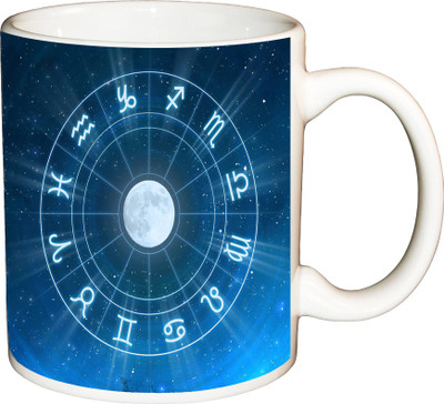 

ShopBuzz Zodiac Symbol Printed Coffee Ceramic Mug(350 ml), Multicolor