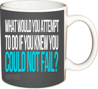

ShopBuzz Could Not Fail Printed Coffee Ceramic Mug(350 ml), Multicolor