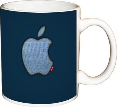 

ShopBuzz Apple Jeans Printed Coffee Ceramic Mug(350 ml), Multicolor