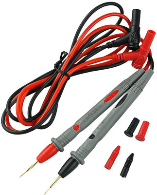 

BalRama 1000 Volt 10 Amp Universal Multimeter Plug Test Lead Probes Silicon Probe for Digital Multimeter(2000 Counts)