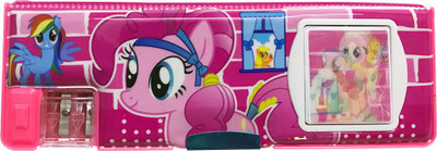

Priyankish smart kidz Cartoon Art Plastic Pencil Box(Set of 1, Pink)
