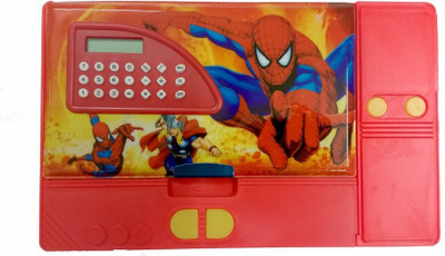 

Dragon Spider man Calculator Printed Art Plastic Pencil Box(Set of 1, Multicolor)